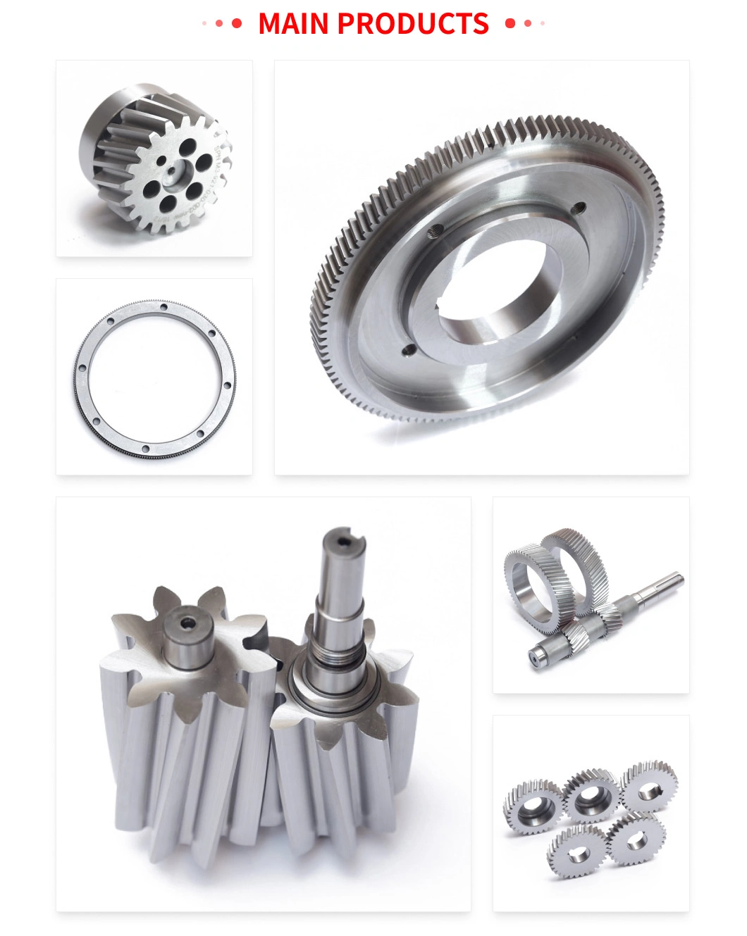 Wholesale Machine Parts Stainless Steel Metal Straight Gears