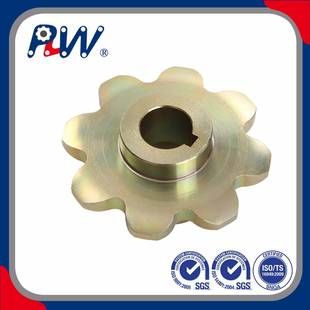 Alloy Steel Nickel-Plated & Made to Order & Finished Bore & High-Wearing Feature Industrial Sprocket (8T)