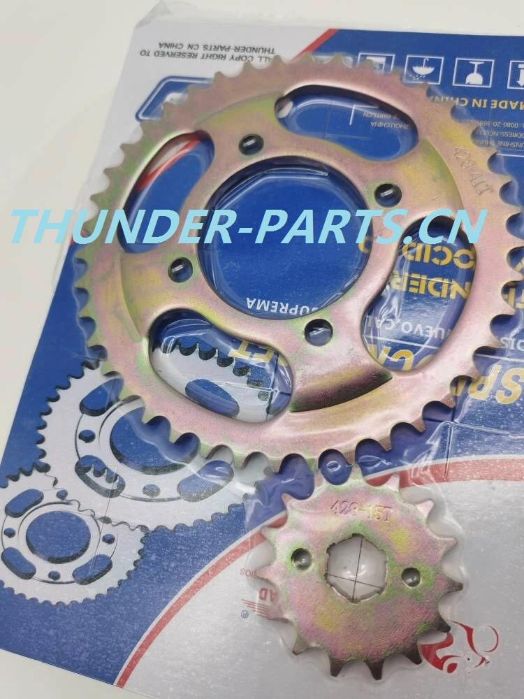 Motorcycle Sprocket Chain Gear Kit Wheel Set for YAMAHA/Suzuki/Bajaj Motorcycles